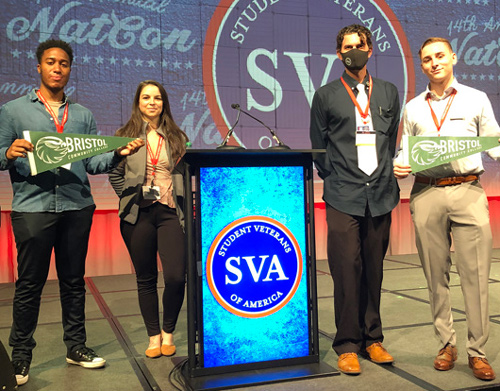 Bristol student veterans at convention