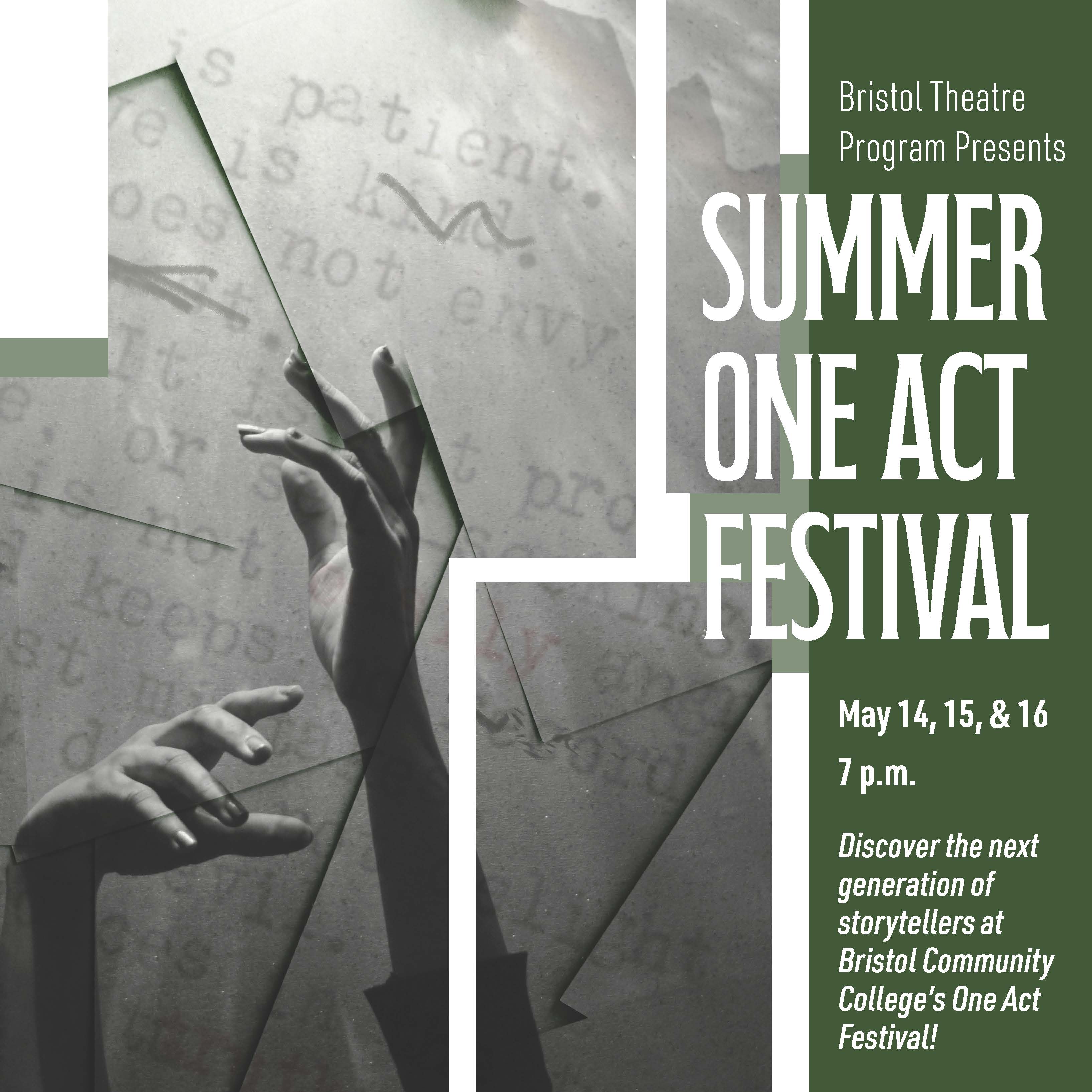 Summer One Act Festival poster