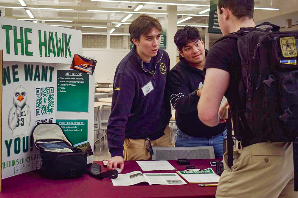 Bristol students representing the HAWK student newspaper